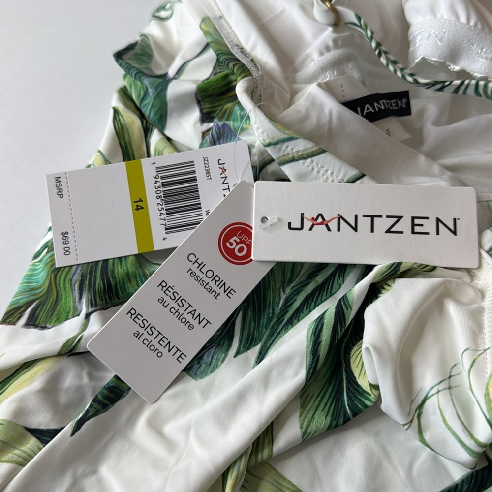 Jantzen Two Piece Tankini Swim Suit with Tummy Control Size 14 - Picture 13 of 16